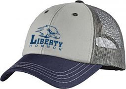 District Tri-Tone Mesh Back Cap, Chrome/Navy/Charcoal